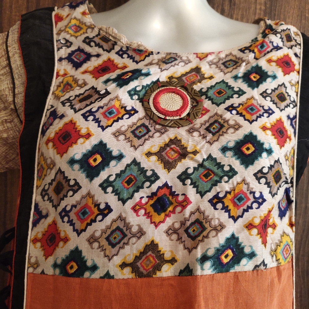 Sale - Double layered A line trendy gown/kurti - Picture 3 of 11